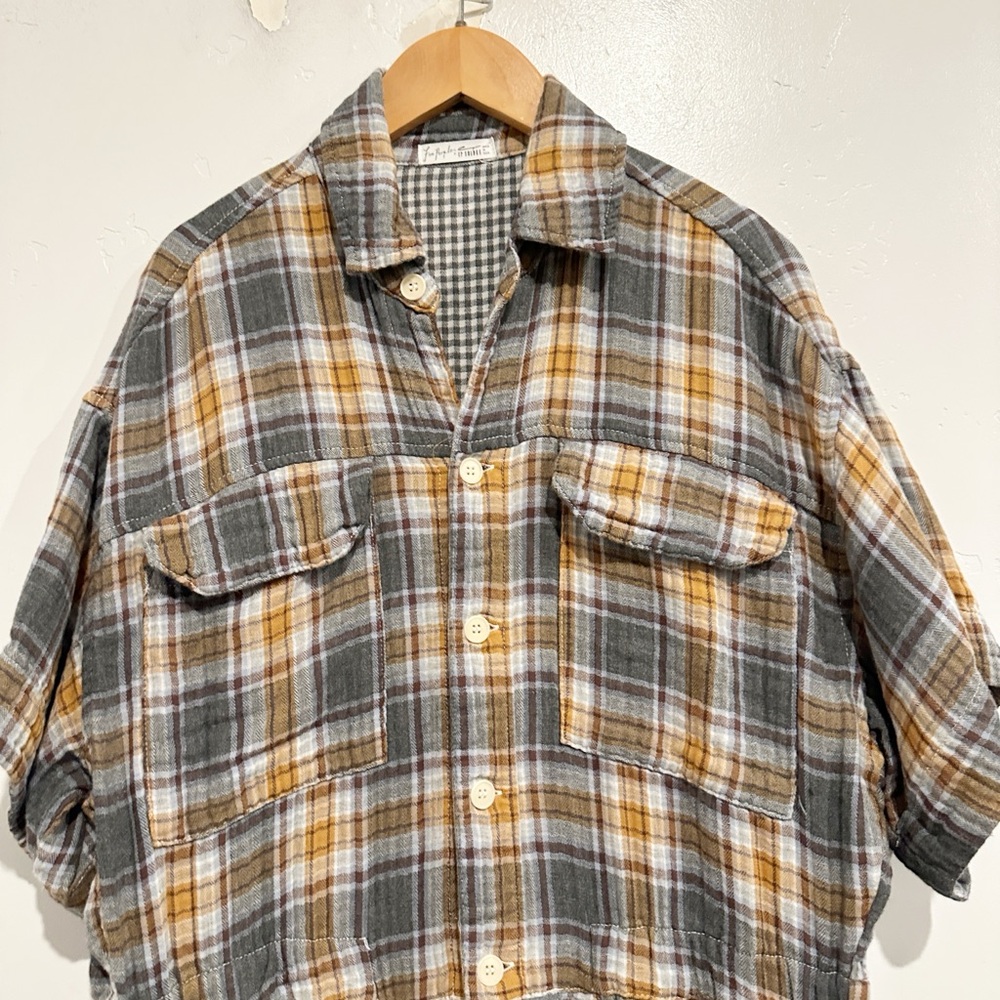Free People x CP Shades Marci Plaid Coveralls Size Medium - Picture 4 of 11